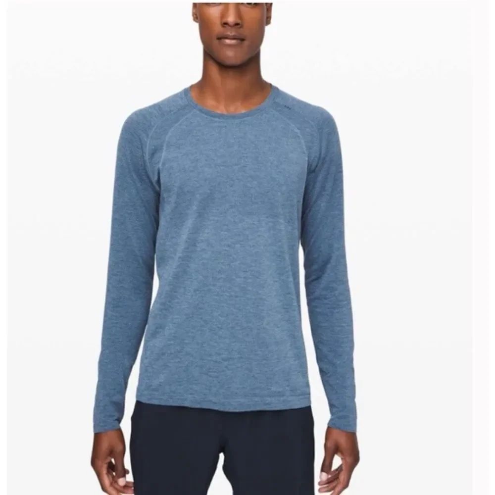 Lululemon Metal Vent TechโLong Sleeve 2.0 Midnight Shadow / Tempest Blue Size L